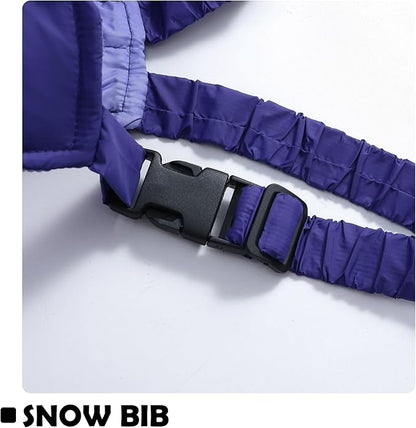 Baby Girl Winter Snowsuit Coat Boy Fur Snow Pants Bib Jacket For Toddler Clothes