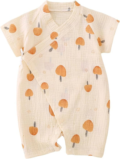 BINIDUCKLING Baby Kimono Robes Cotton Muslin Outfit Clothes Newborn - 24 Months