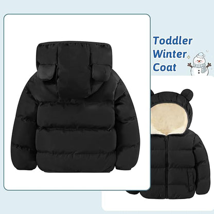 BFUSTYLE Baby Toddler Coat Boys Girls Bear Ear Hooded Puffer Jacket for kids 6M-5T