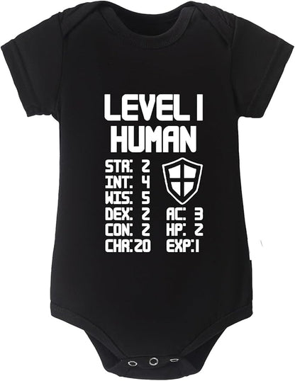 Level 1 Adorable Baby Romper 100% Soft Cotton Onesie Bodysuit for Newborns & Infants