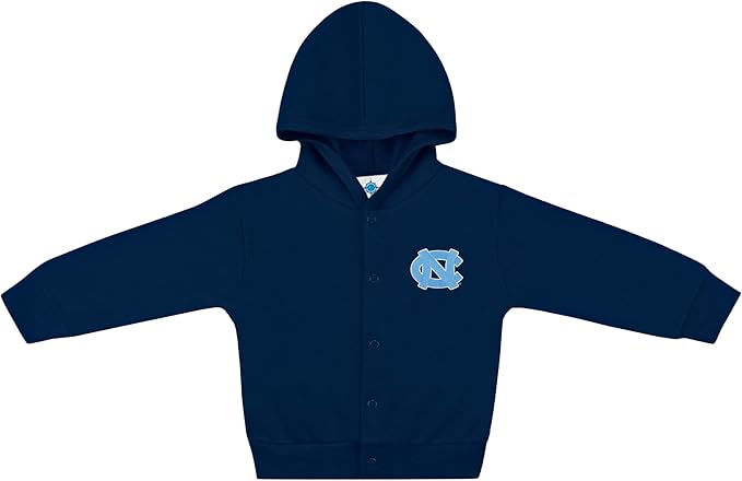 Creative Knitwear College Baby Snap Hooded Jacket - Team Logo, Multiple Colors, for Boys & Girls, (0-24 Months)