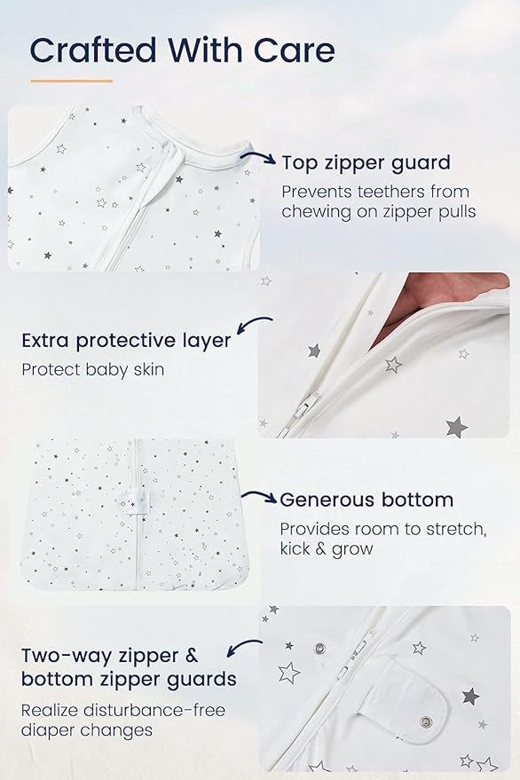 TotAha Toddler Dino Sleep Sack 2T-3T-4T, 0.5 TOG Summer Light Sleeping Sacks, Soft Wearable Blanket Baby Sleep Bag with 2-way Zipper, X-Large