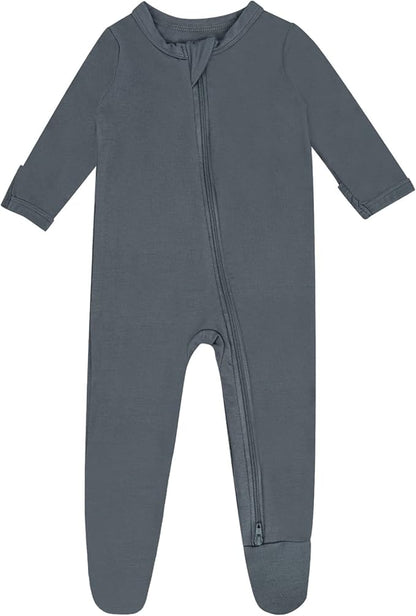 GUISBY Pajamas for Baby Boys & Girls, Infant Onesie with Mitten Long Sleeve Footed Pjs
