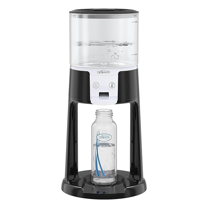 Dr. Brown's Insta-Prep Warm Water Dispenser to Instantly Prepare Baby’s Formula Bottle,Large Capacity Glass Tank with 3 Temperature Settings,Black