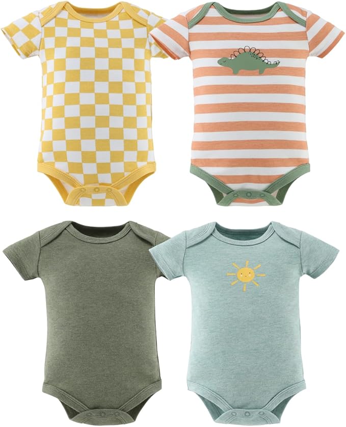 The Peanutshell Baby Boy Bodysuits - Newborn 0-24 Months Baby Boy Clothes, 100% Cotton Infant Outfits - Cozy Neutrals