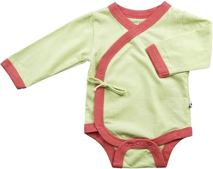 Babysoy Baby Kimono Wrap Around Onesie Bodysuit