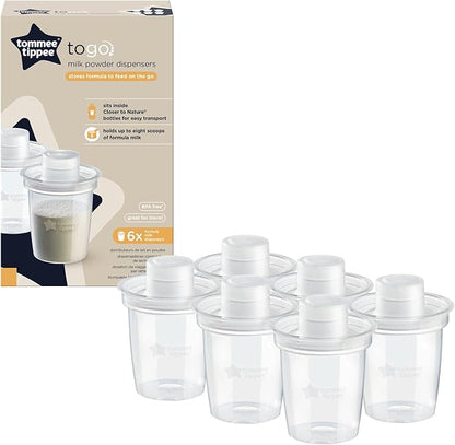 Tommee Tippee Closer To Nature Milk Powder Dispensers x 6