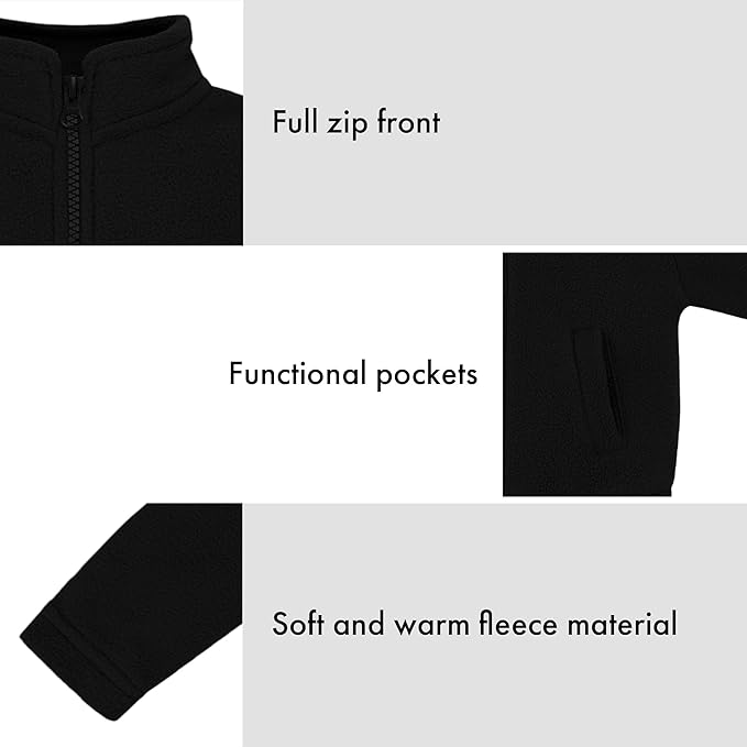 Creative Knitwear College Baby Polar Fleece Jacket-Team Logo, Multiple Colors, for Boys & Girls (12 Mos-8 Yrs)