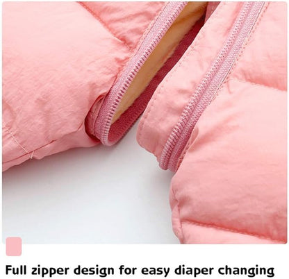 Cute Baby Boys Snowsuit New Born baby girls Winter Coat Toddler Clothes