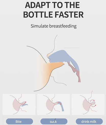 Glass Baby Bottles,Anti Colic Breastfeeding Bottle with Natural Response Nipple Size S,Wide Neck Slow Flow Baby Bottle for Baby,Newborn,Preemie 0-3 0-6 Month,BPA Free (Pink, 1 Pack, 5 Ounce)