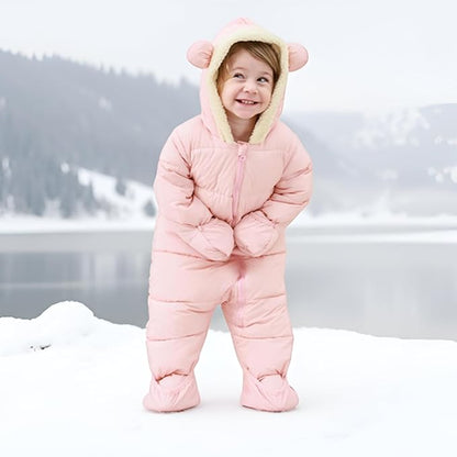 BFUSTYLE Baby Snowsuit 0-24 Months Winter Clothes Infant Boy Girl Puffer Jacket Newborn One Piece Coat with Hooded