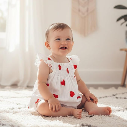 Mubineo Baby Girl Summer Clothes Cute Ruffle Tops Dress Shorts Outfits Set Infant Toddler Shrit Bloomers Princess Outfit