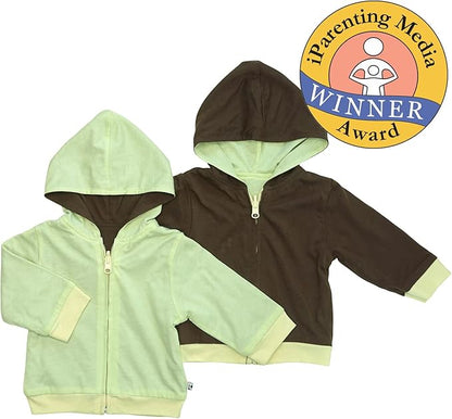 Babysoy Baby & Tot Unisex Reversible Zipper Hoodie Jacket