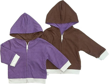 Babysoy Baby & Tot Unisex Reversible Zipper Hoodie Jacket