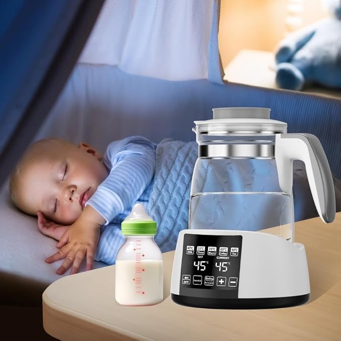 Baby Bottle Warmer,Electric Kettle Water Warmer,Temperature Control Kettle,Formula Water Warmer Temperature Control, Multi-Temperature Control for Formula, Breastmilk, Tea, Coffee, Sterilizer