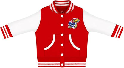 Creative Knitwear College Baby Varsity Jacket Lightweight - Team Logo, Multiple Colors, Unisex, (0 Months - 4T)