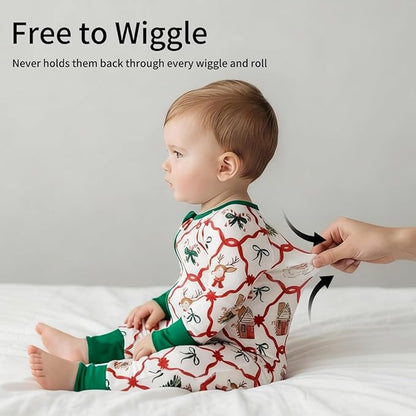 Weiwei Pajamas for Baby Boys & Girls Footies, Viscose from Bamboo Baby Romper, Baby Sleepers, 2-Way Zippy PJs, YKK