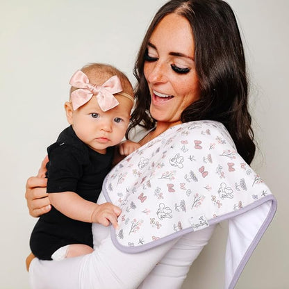 Copper Pearl Baby Burp Cloth Large 21''x10'' Size Premium Absorbent Triple Layer 3-Pack Gift Set Minnie Mouse