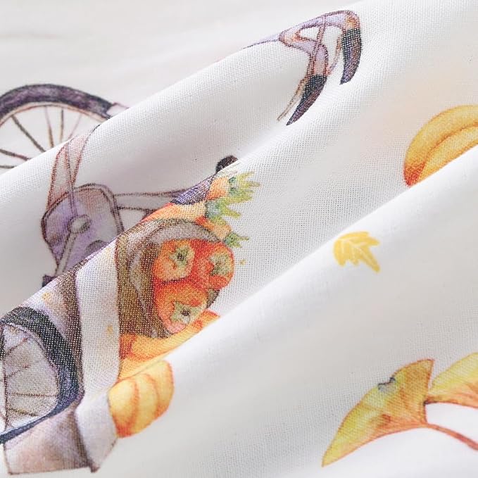 BINIDUCKLING Baby Kimono Style Wrap Over Bodysuit Soft Muslin Fabric Graphic Print