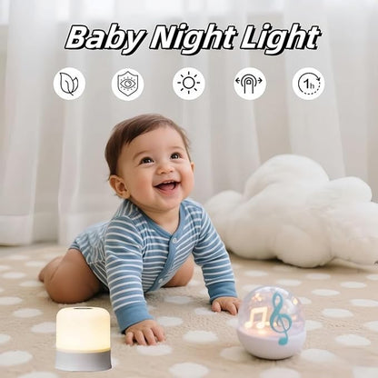 Egg Light for Nursery 3 Colors Baby Night Light Rechargeable Table Lamp Small Cordless Table&Bedside Lamp Eye Caring Dimmable LED Touch Egg Night Light for Kids Christmas Gifts