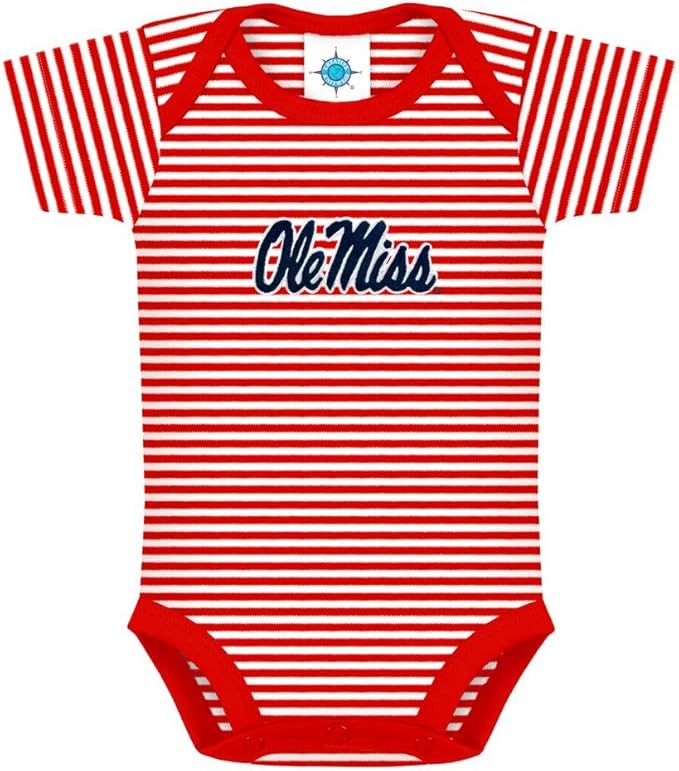 Creative Knitwear College Baby NCAA Infant Striped Bodysuit
