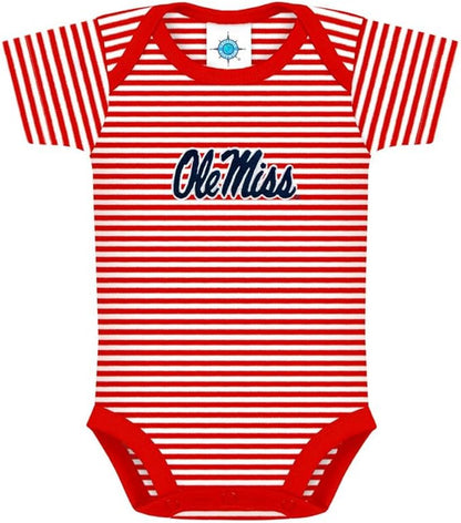 Creative Knitwear College Baby NCAA Infant Striped Bodysuit