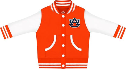 Creative Knitwear College Baby Varsity Jacket Lightweight - Team Logo, Multiple Colors, Unisex, (0 Months - 4T)