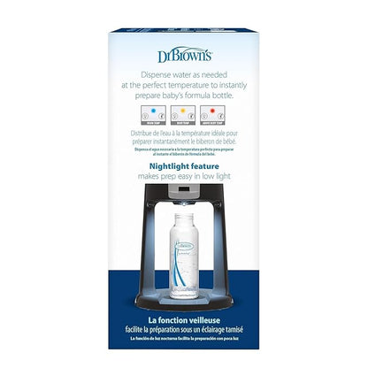 Dr. Brown's Insta-Prep Warm Water Dispenser with Baby Formula Dispenser, Gray