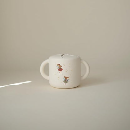 mushie Silicone Snack Cup | Spill Proof Food Container for Toddler and Baby (Fairy Mice)