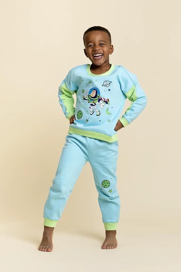 monica + andy Sporty Sweatsuit, 100% Organic Cotton Clothes for Boys & Girls, Outfit Sizes For Kids, Toddler & Infant