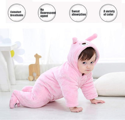 Gaorui Newborn Baby Jumpsuit Outfit Hoody Coat Winter Infant Rompers Toddler Clothing Bodysuit