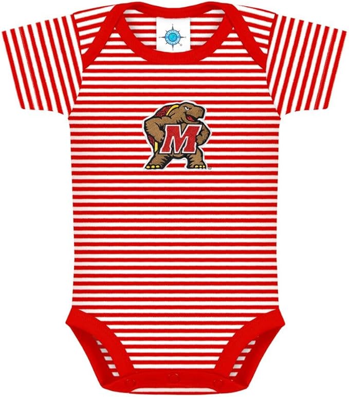 Creative Knitwear College Baby NCAA Infant Striped Bodysuit