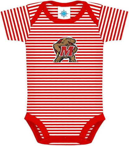 Creative Knitwear College Baby NCAA Infant Striped Bodysuit