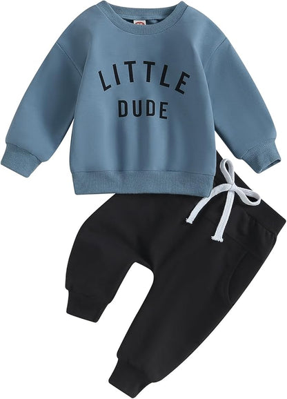 CIYCUIT Toddler Baby Boy Clothes Long Sleeve Sweatshirt Pants Set Fall Winter Outfits
