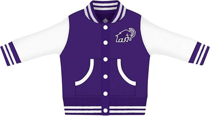 Creative Knitwear College Baby Varsity Jacket Lightweight - Team Logo, Multiple Colors, Unisex, (0 Months - 4T)