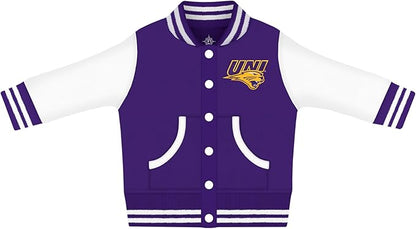 Creative Knitwear College Baby Varsity Jacket Lightweight - Team Logo, Multiple Colors, Unisex, (0 Months - 4T)