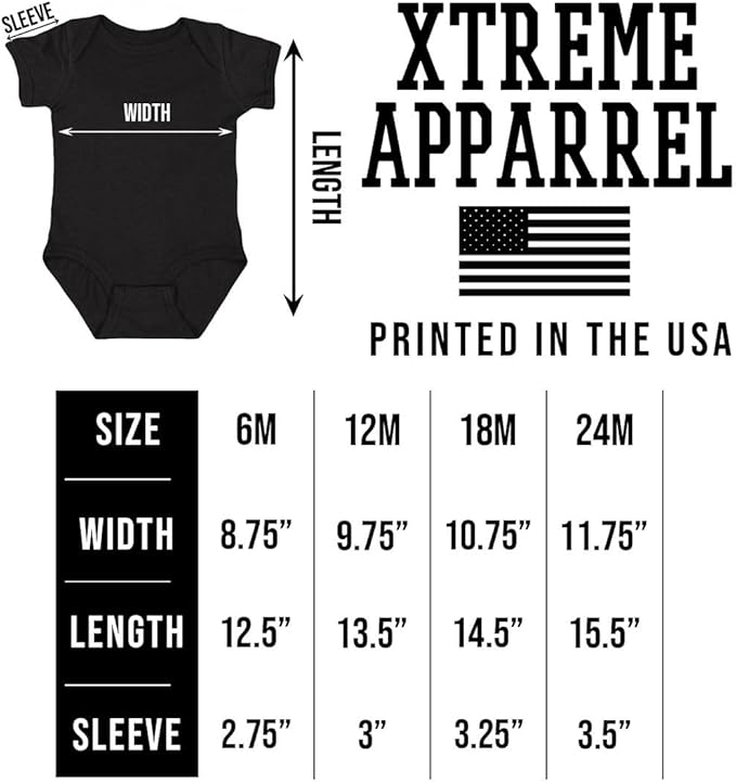 Xtreme Apparrel Hometown State Outline Kid's Bodysuit for Baseball Fans