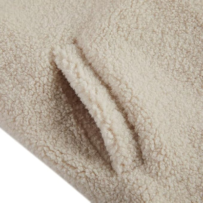 rrhss Baby Girls Faux Fur Teddy Long Coat Toddler Kids Winter Fleece Jacket Warm Outwear Clothes