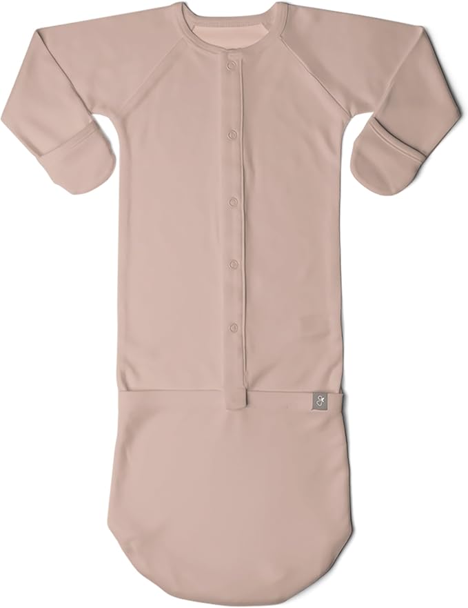 goumikids Viscose Made from Bamboo Organic Cotton Convertible Baby Gown