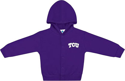 Creative Knitwear College Baby Snap Hooded Jacket - Team Logo, Multiple Colors, for Boys & Girls, (0-24 Months)