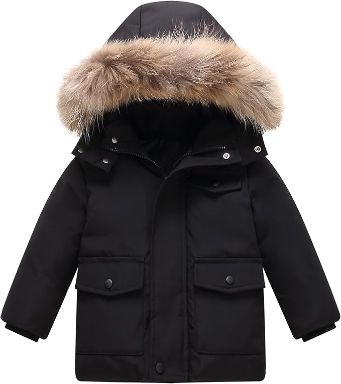 Toddler Winter Coat Baby Puffer Jacket Girl Hoodie Boy Snow Outerwear Clothes 5T
