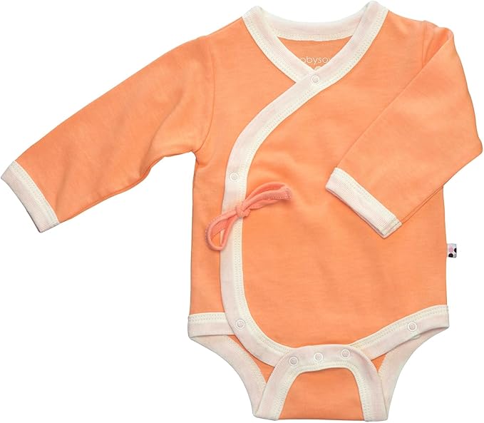 Babysoy Baby Kimono Wrap Around Onesie Bodysuit