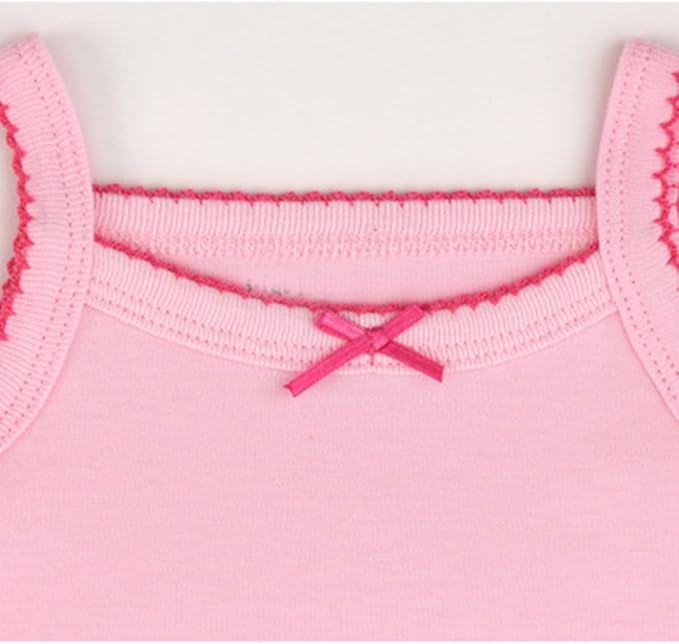 Girls Spaghetti Strap Bodysuit Sleeveless Tank Top Cotton One-Pieces Pack of Summer Baby Clothes Outfit