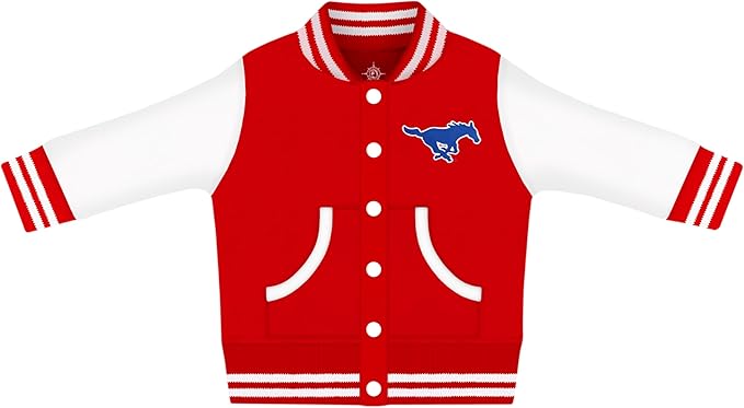 Creative Knitwear College Baby Varsity Jacket Lightweight - Team Logo, Multiple Colors, Unisex, (0 Months - 4T)