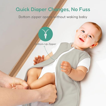 Baby Sleep Sack, 1.0 TOG Cozy Wearable Blanket, Soft Sleeping Bag with Zipper, Toddler Sleep Sack 0-3-6-12-24-3T