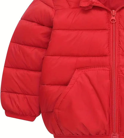 Toddler Winter Coats Puffer Padded Jacket Baby Boys Girls Bear Hoods Down Jacket Light Weight Infant Outerwear