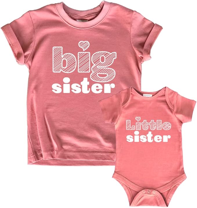 Unordinary Toddler Big Sister Little Sister Outfits Matching Shirts Sibling Gifts girls newborn baby set