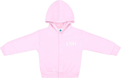Creative Knitwear College Baby Snap Hooded Jacket - Team Logo, Multiple Colors, for Boys & Girls, (0-24 Months)