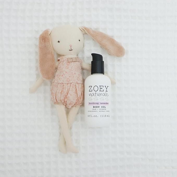 Absolutely Natural Zoey Naturals - Soothing Lavender Body Oil for Kids and Babies, Calming, Moisturizing, Hydrating, Made in USA
