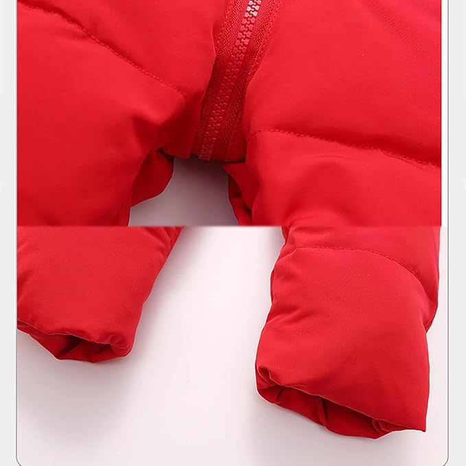 Kids 2 Piece Snowsuit Sets Girls Boys Winter Cute Hooded Puffer Jacket Snow Pants Snowboard Skiing Sets Insulated